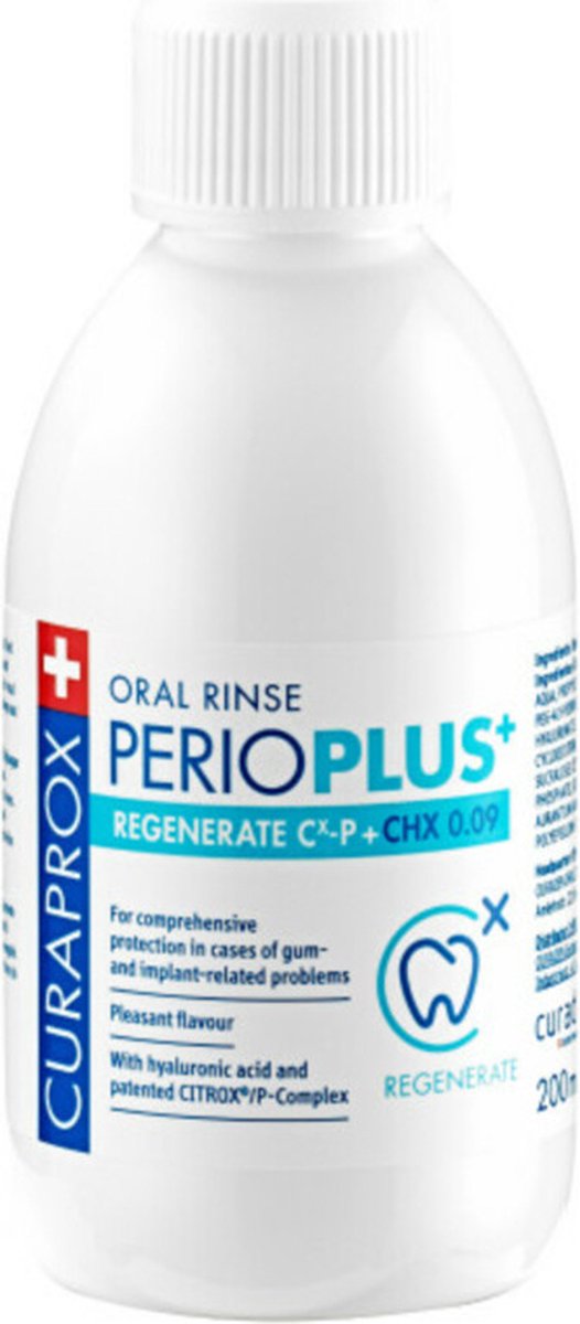 Curaprox Mondspoeling Perio Plus+ Regenerate CHX 0.09% 200 ml