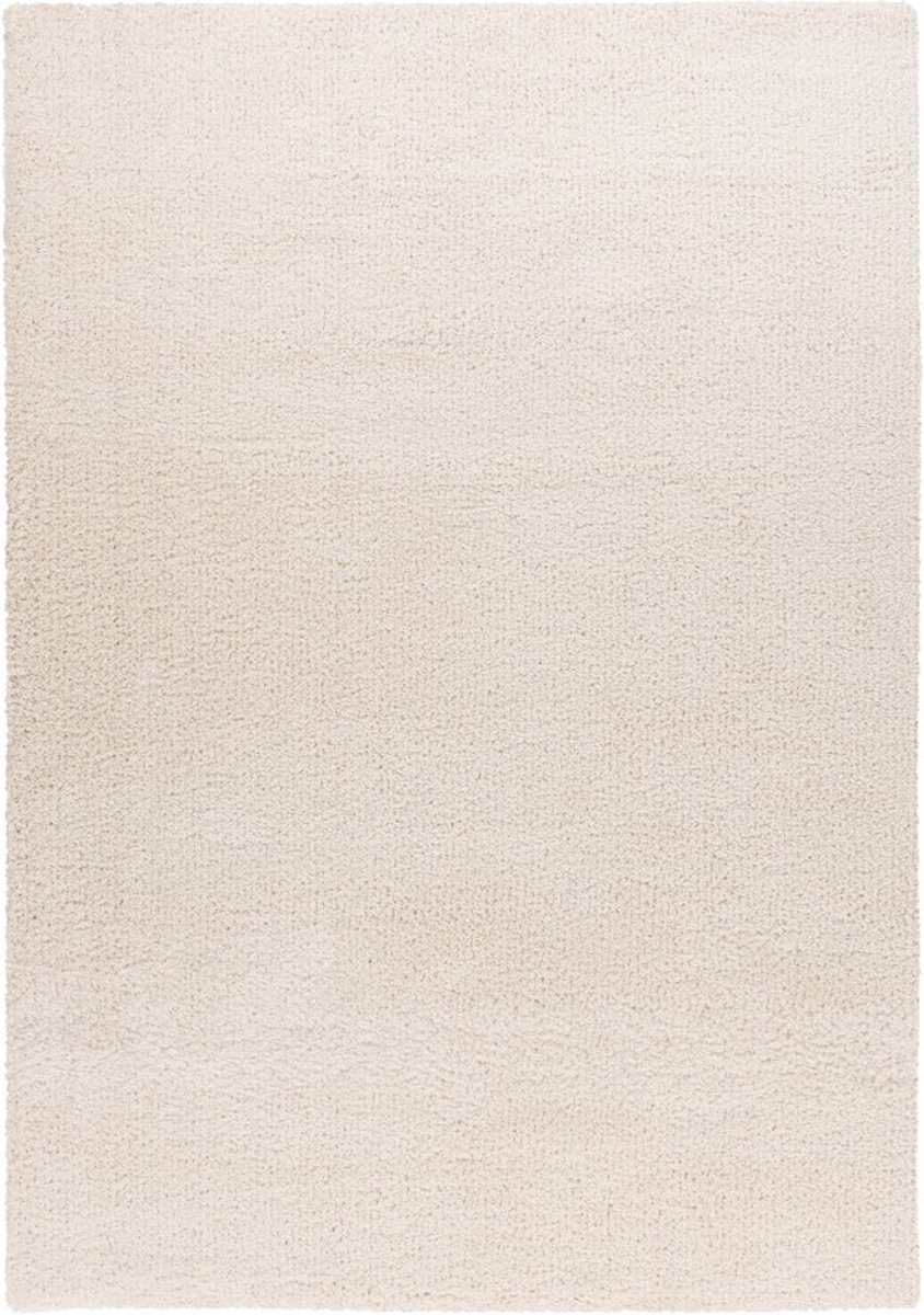 Hoogpolig Vloerkleed | Tapijt | Dream | Uni | Crème | 200x290 cm