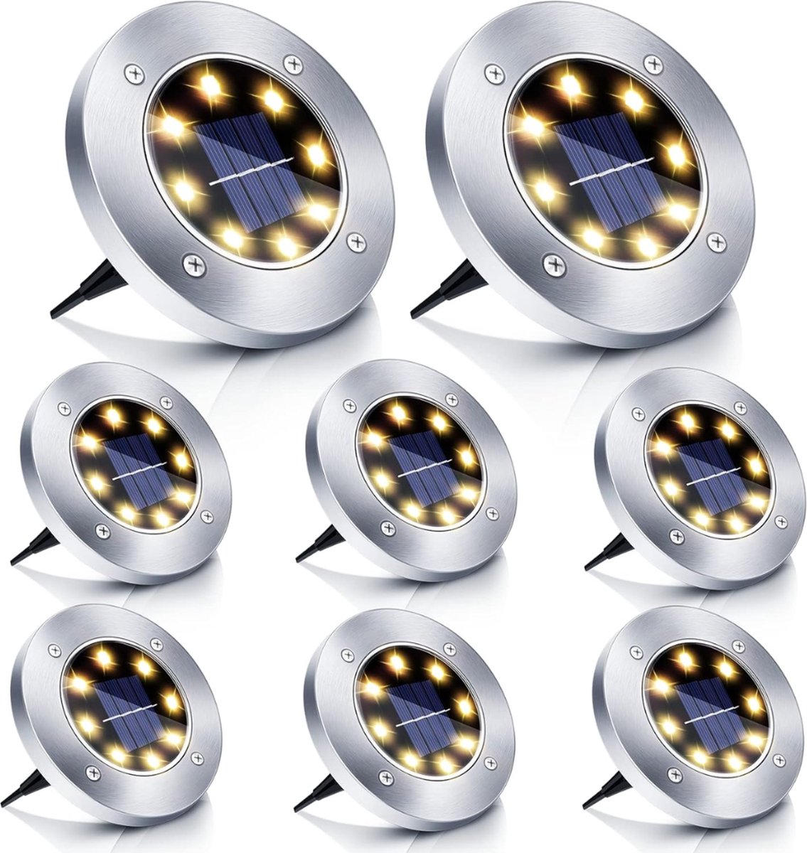 Solar Tuinverlichting Grondspots - Solar Tuinverlichting Zonne Energie - Solar Tuinverlichting Prikspots