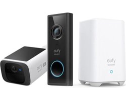 eufy security S220 Video Deurbel + eufy SoloCam S220 – Inclusief HomeBase 2 – Bundelvoordeel