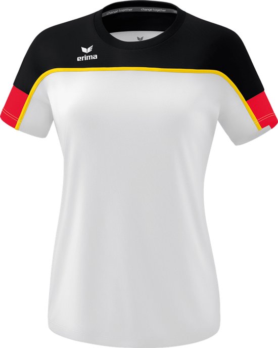 ERIMA Change T-Shirt Dames Wit-Zwart-Rood Maat 40