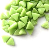 Mozaïeksteentjes driehoekjes 1 cm Groen
