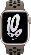 Apple Watch sportbandje - Nike - Voor Apple Watch 3/4/5/6/7/8/SE 38/40/41mm - Olive Grey/Zwart
