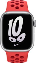 Apple Watch sportbandje - Nike - Voor Apple Watch 3/4/5/6/7/8/SE 38/40/41mm - Bright Crimson/Gym Red