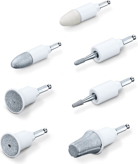 Sanitas SMA 35/SMA 36 - Nabestelset 7 opzetstukken - Voor de SMA 35 / SMA 36 Elektrische Nagelvijl - Nagelfrees