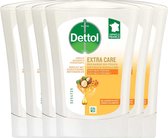 Bol.com Dettol Handzeep No Touch Navulling 6x 250ml - Extra Care Honing & Galamboter - Voordeelverpakking aanbieding