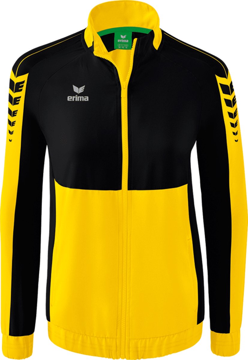 Erima Six Wings Presentatiejack Dames - Geel / Zwart | Maat: 44