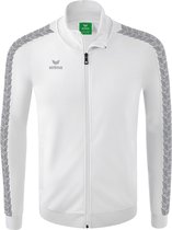 Erima Essential Team Tracktop Jack Kinderen - Wit / Monument Grey | Maat: 140