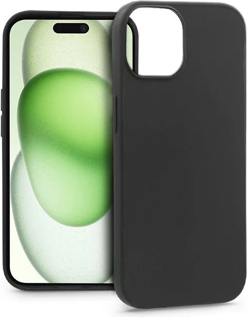 Soft TPU Zwart hoesje Silicone Case Geschikt voor: iPhone 15 Plus