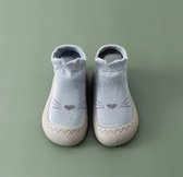 Anti-slip babyschoentjes - Soksloffen - Eerste loopschoentjes van Baby-Slofje - Cutie blauw maat 20