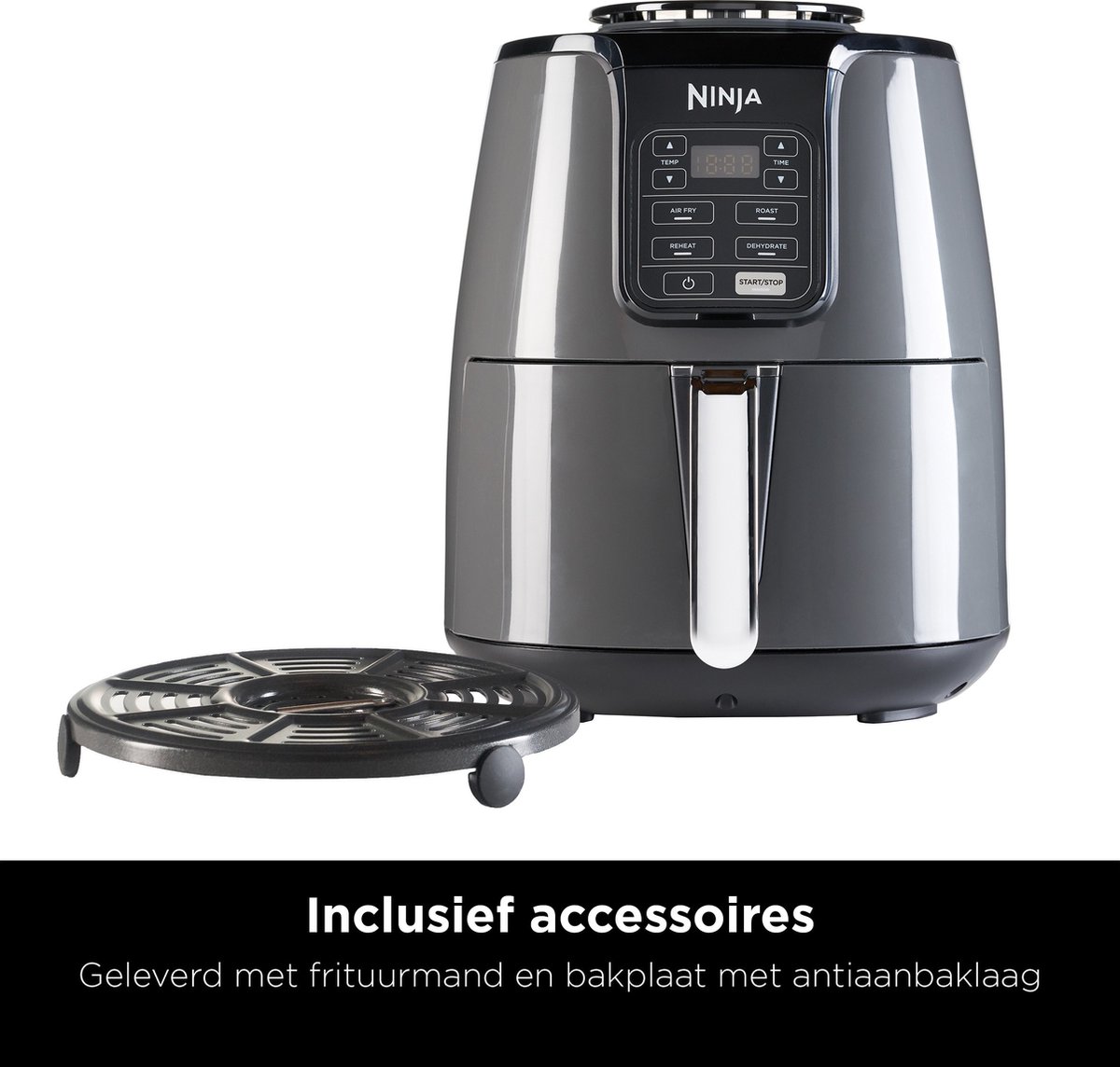 Ninja AF100EU - Multifunctionele Hetelucht Friteuse 3,8 liter - Grijs/Zwart — afbeelding 6