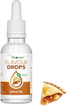 Smaakdruppels 50 ml - Smaak: Appel Taart - Flavour drops smaakdruppels zonder calorieën - Voor kwark, havermoutpap, yoghurt en meer - Veganistisch