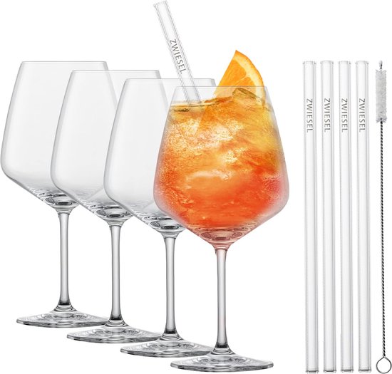 SpritzUpYourLife Drankkower zonder montage - Aperol standaard voor 4 glazen - grappige JGA decoratie & aperol cadeau, cocktailtoren voor Sarti Pink Aperitief (zwart