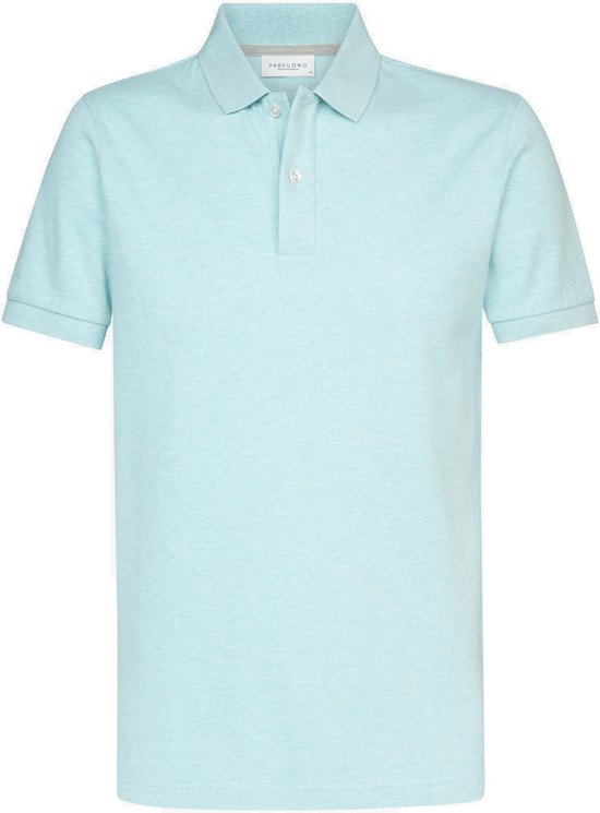 Profuomo slim fit heren polo - blauw - Maat: S