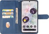 Mobigear Telefoonhoesje geschikt voor Google Pixel 8 Pro Hoesje | Mobigear Wallet Bookcase Portemonnee | Pasjeshouder voor 3 Pasjes | Telefoonhoesje voor Pinpas / OV Kaart / Rijbewijs - Blauw