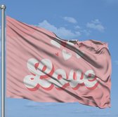 Love Vlag - Valentijnsdag Vlag - Liefdesvlag - 150x100cm