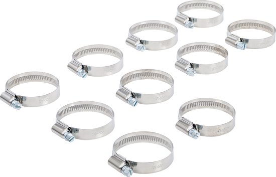 BGS Slangklem roestvrij 32 x 50 mm 10 delig van BGS — afbeelding 3