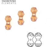 Swarovski Elements, Modular kralen (5150), 11x6mm, copper, 6 stuks
