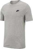 Chemise de sport Nike Nsw Club Tee pour Homme - Dk Grey Heather / (Black) - Taille XL