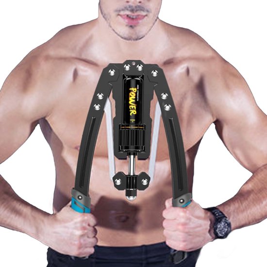 Barre De Torsion Hydraulique Réglable 10-200 Kg - Exercice Bras/poitrine Pour Homme, équipement Fitness Maison - 14