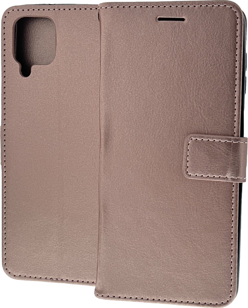 Portemonnee Book Case Hoesje Geschikt voor: Samsung Galaxy A22 4G & M22 rosegoud