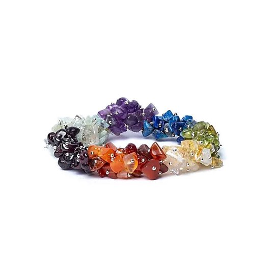 Armband chakra chips AA kwaliteit elastisch