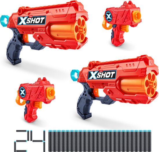 Foto: Zuru xshot excel dubbele reflex 6 blaster en dubbele micro blaster combo pack 24 darts van zuru