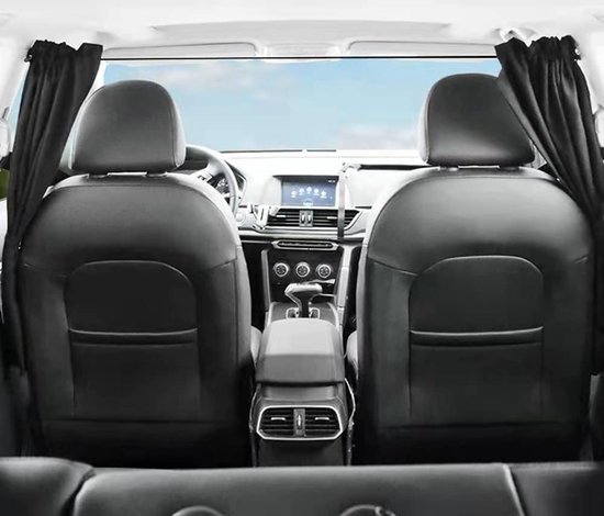 Zonnescherm Auto - Zonwering - Zijruit - Achterruit - Luxe Auto Zonnescherm-Autoraamschaduwen-Autoruit Zonwering-Universele zonnescherm Zonnewering-Auto Klamboe Gordijn-UV Zonbescherming Protectie-Anti-Verblinding-verwijderbaar privacygordijn van DeCliff — afbeelding 5