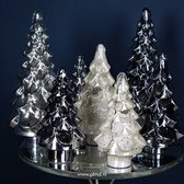 Sapin de Noël PTMD Quinty XL - H50 x Ø23 cm - Glas - crème