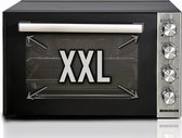 Merkador XXL Vrijstaande Oven - 70 Liter - 2000 Watt - Hetelucht - Rotisserie (Draaispit) - Eenvoudig Te Reinigen Granietcoating