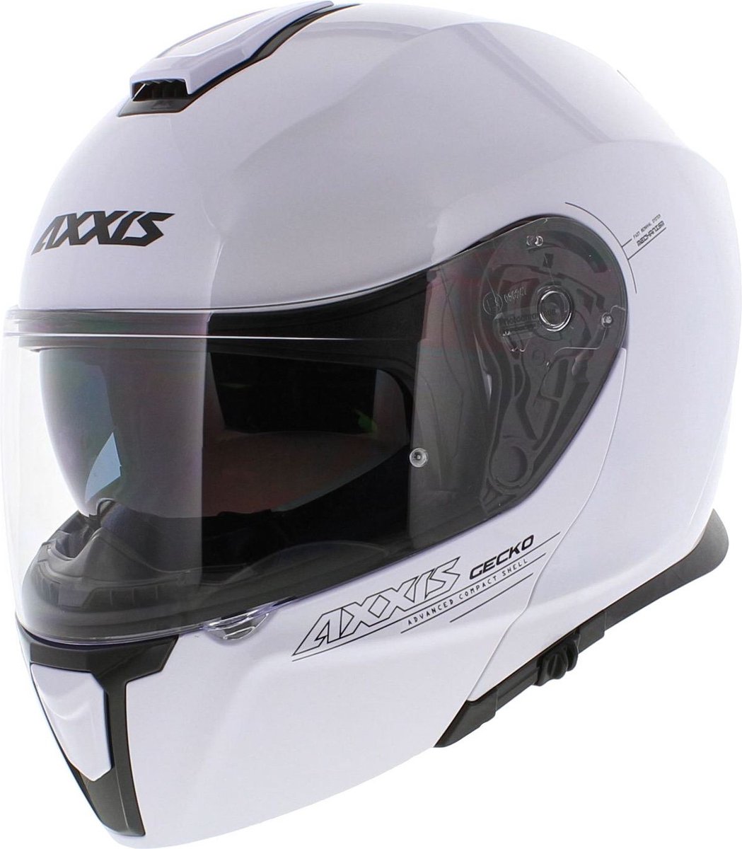 Helm Axxis Gecko Solid Glans Wit XS