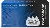 PrintAbout huismerk Toner TK-5280K/C/M/Y 4-kleuren Multipack geschikt voor Kyocera