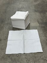 Servet - Tissue - 23x23cm - wit - 3laags - 3000stuks - Napkin - Papier - Cocktailservet - 3ply - 1/4 vouw - 30 x 100pce