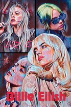 Billie Eilish Collage - Canvas - 70 x 100 cm