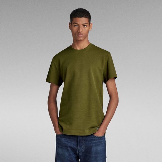 G-star Essential Pique T-shirt Met Korte Mouwen Groen XL Man