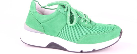 Gabor rollingsoft sensitive 46.897.34 - dames rollende wandelsneaker - groen - maat 39 (EU) 6 (UK)