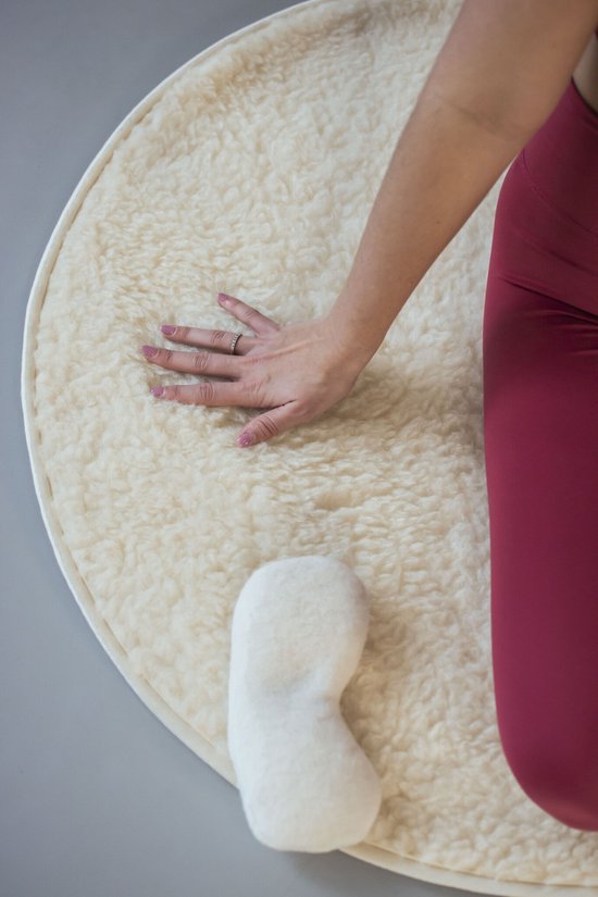 Oogkussen merino wol gevormd - Lotus van Merkloos — afbeelding 4