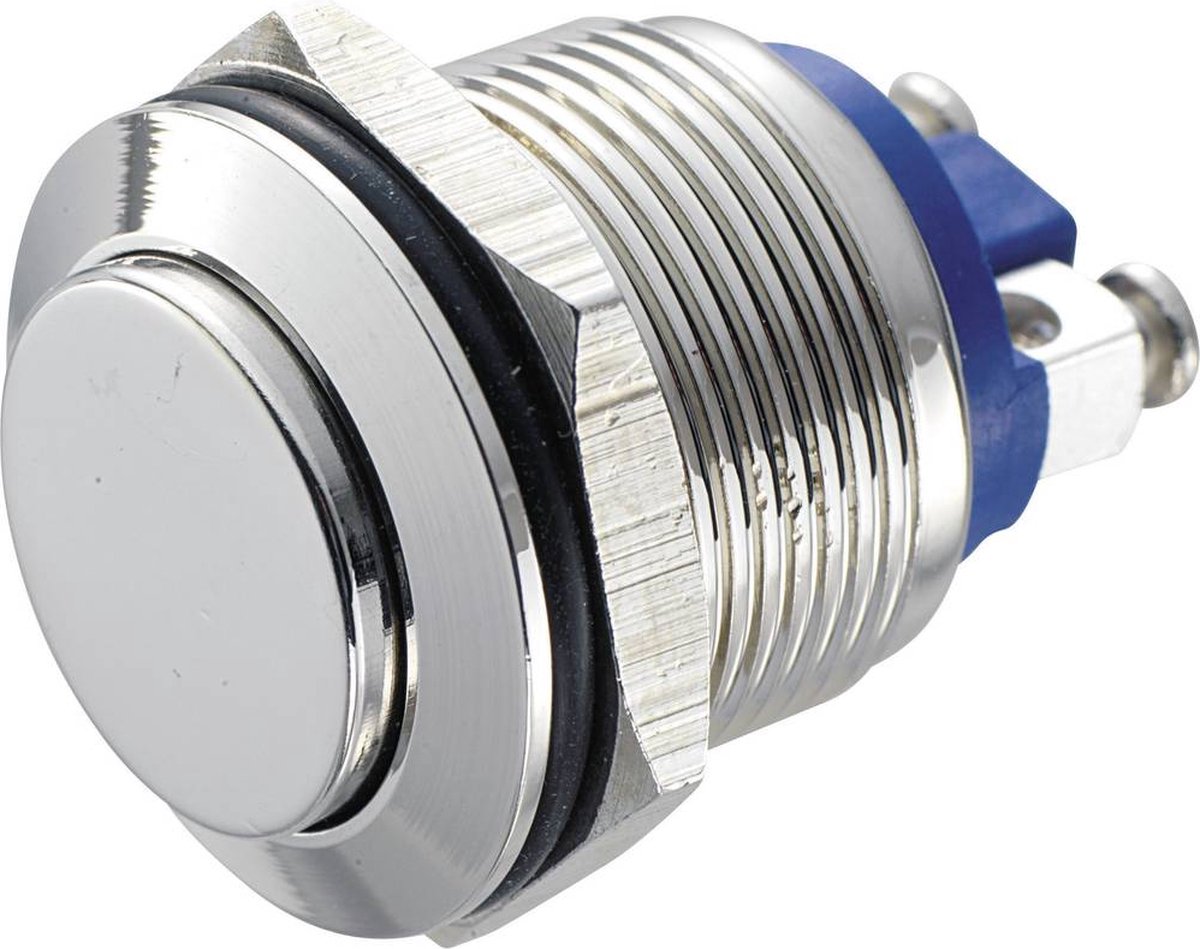 TRU COMPONENTS GQ 19H-N Vandalismebestendige druktoets 48 V/DC 2 A 1x uit/(aan) Moment IP65 1 stuk(s)
