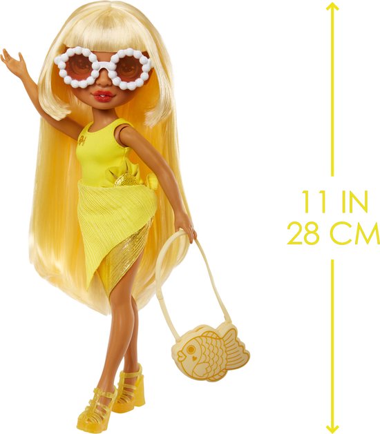 Rainbow High Swim & Style-modepop - 28 cm - Sunny (geel) van Rainbow High — afbeelding 4
