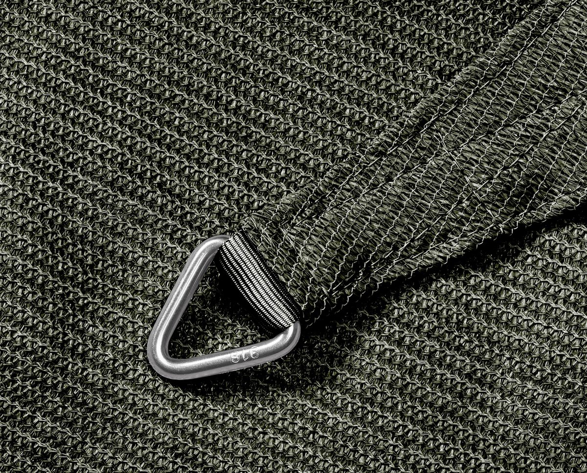 Platinum Sun & Shade Coolfit voile d'ombrage triangulaire, 570x400x400cm, Olive