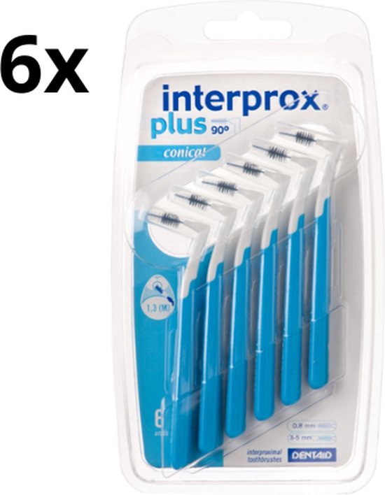 Foto: Interprox plus conical 3mm 5mm 6 x 6 stuks voordeelverpakking