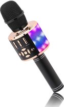Bluetooth Karaoke Microfoon - Draadloos Zangplezier met LED-verlichting - Ingebouwde Speakers - Compatibel met Smartphones en Tablets - Ideaal voor Karaokefeestjes thuis - Karaoke Set Voor Volwassenen - Karaoke Microfoon Kinderen