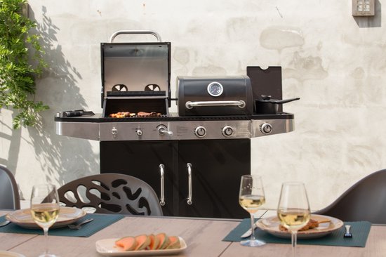 SUMM - MAGNUS - Zwart - Staal - Barbecue - BBQ - Grill - BBQ Grill - Stevig staal - Smoker - Gasbarbecue & houtskool - Stijlvol van SUMM — afbeelding 3