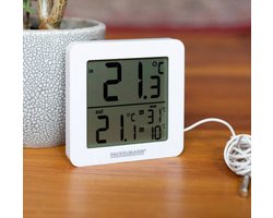 Fackelmann Tecno thermo-/hygrometer, klok wit met usb