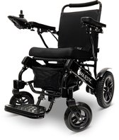 COMFYGO IQ-8000 Elektrische rolstoel, Lichtgewicht, Draadloze afstandsbediening, Handmatig opvouwbaar, Niet achterover leunen, 20AH Li-ion, tot 30km, 45cm, Zwart frame & Standaard fabric