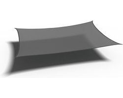 Platinum Sun & Shade - Coolfit - Schaduwdoek – Rechthoek - 400x300cm – Antraciet – 5 jaar garantie - 95% UV protectie – Sterk geweven 285 g/m² - Hoge kleurechtheid
