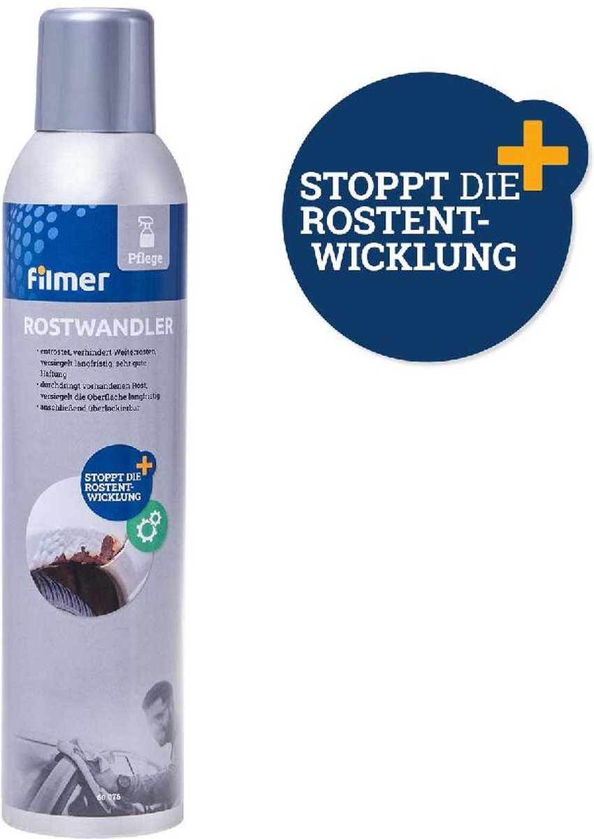 Roestomvormer - Auto Onderhoud - Roest Verwijderaar - Ontroest - Voorkomt Verder Roesten - Stopt Ontwikkeling van Roest - Impregneerspray - Filmer - 300 ml