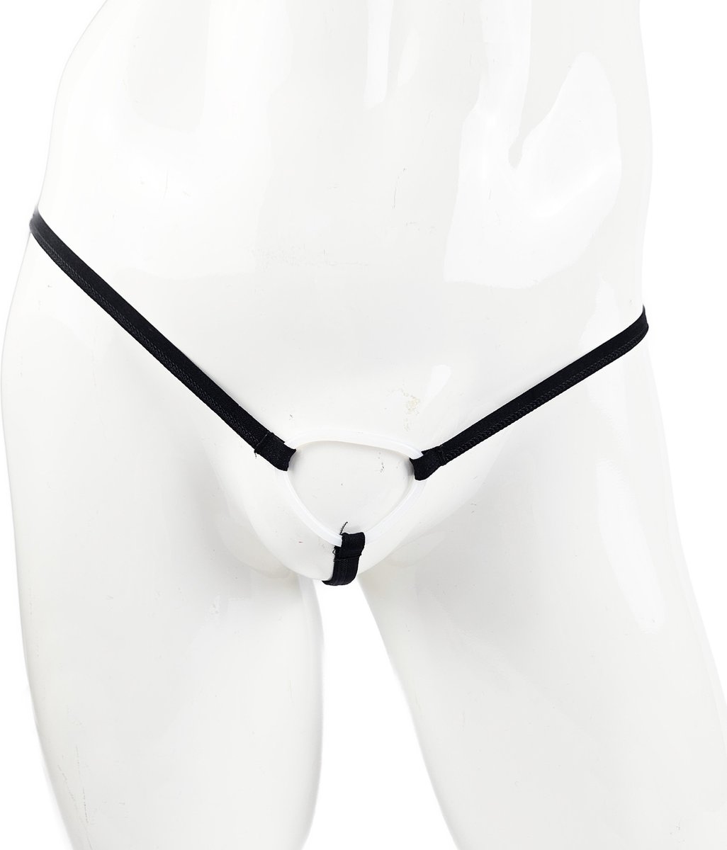 Goedkoopste BamBella ® - Sexy Erotische bondage Lingerie Maat S/M onesize Heren onderbroek Zwart mannen