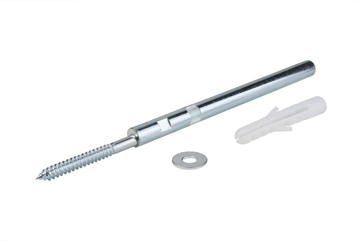 Wovar Blinde Plankdrager 16 cm Verzinkt met Schroefdraad | Per Stuk Grijs