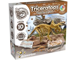 Science4you Triceratops Opgravingsset - Experimenteerdoos Archeologie & Paleontologie - Dinosaurus Opgraafkit - Dino Speelgoed